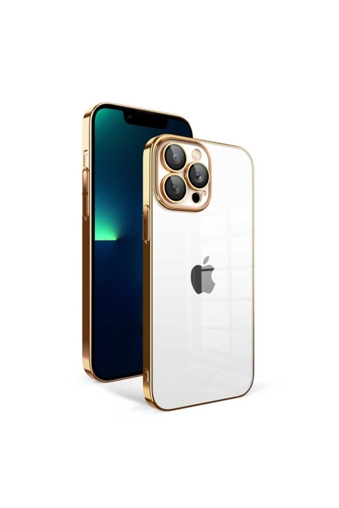 Apple iPhone 13 Pro Max Uyumlu Kılıf Kamera Korumalı Renkli Çerçeveli Zore Garaj Kapak