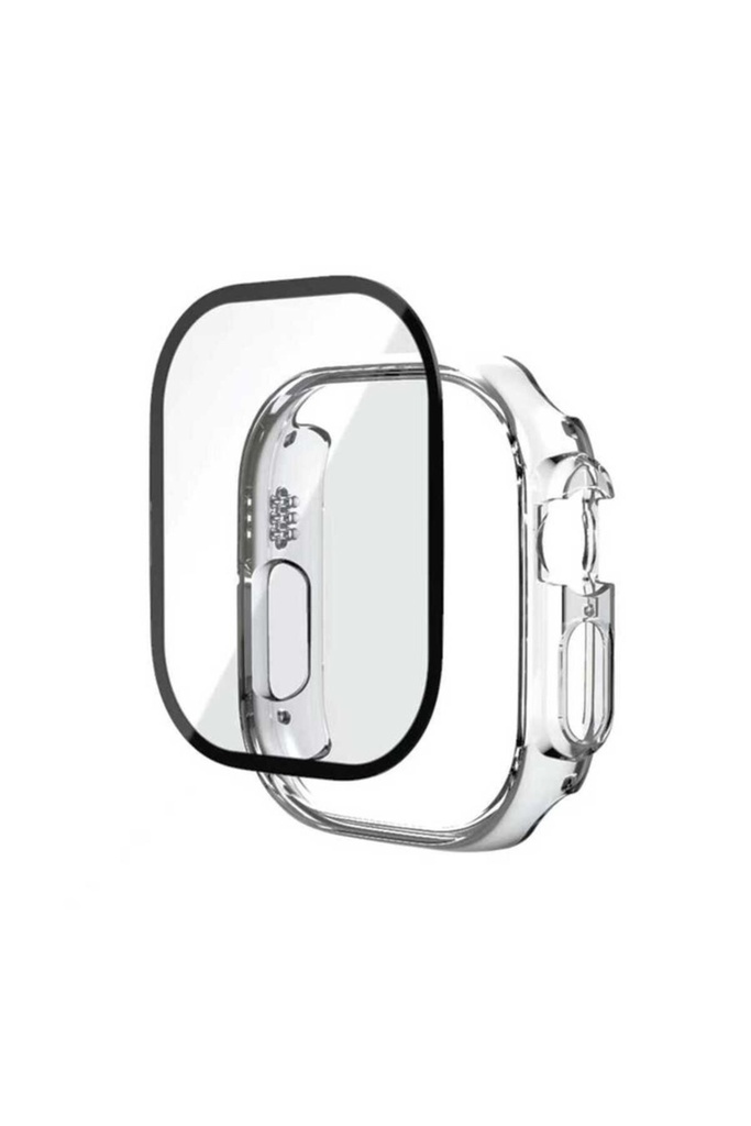 Apple Watch Ultra 49mm Uyumlu Zore Watch Gard + PMMA Şeffaf Kasa ve Ekran Koruyucu