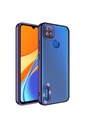 Xiaomi Redmi 9C Uyumlu Kılıf Kamera Korumalı Logo Gösteren Zore Omega Kapak