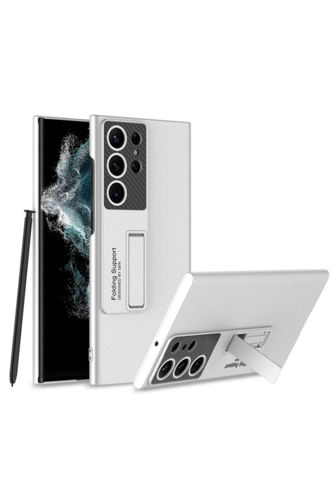 Samsung Galaxy S23 Ultra Uyumlu Kılıf Zore Standlı Ays Kapak