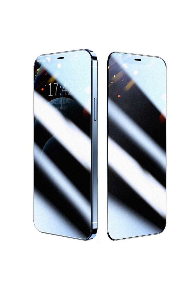 Apple iPhone 12 Uyumlu Zore Rika Premium Privacy Temperli Cam Ekran Koruyucu