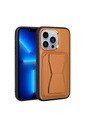 Apple iPhone 13 Pro Max Uyumlu Kılıf Kartlıklı Standlı ​Pu Deri Zore Memo Kapak
