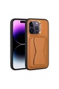 Apple iPhone 14 Pro Uyumlu Kılıf Kartlıklı Standlı ​Pu Deri Zore Memo Kapak