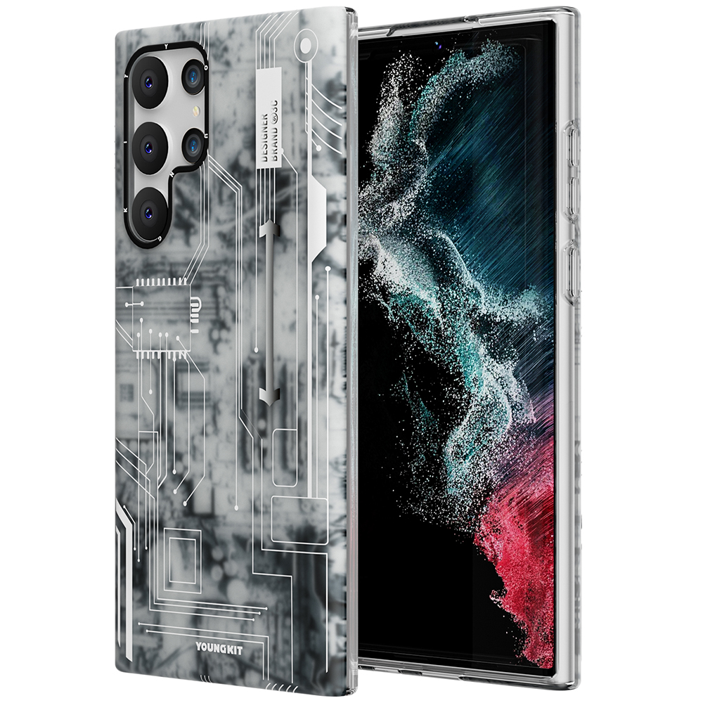Samsung Galaxy S22 Ultra Uyumlu Kılıf YoungKit Technology Serisi Kapak