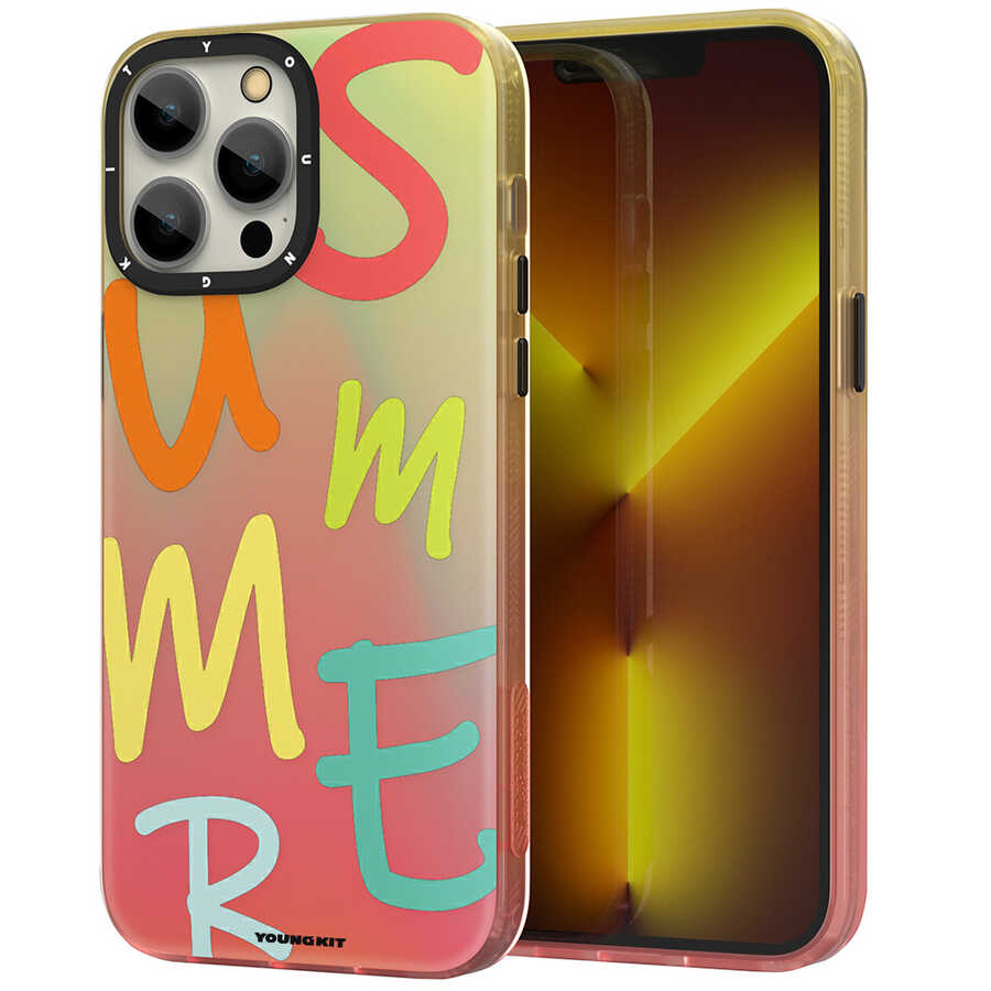 Apple iPhone 12 Pro Max Uyumlu Kılıf YoungKit Summer Serisi Kapak