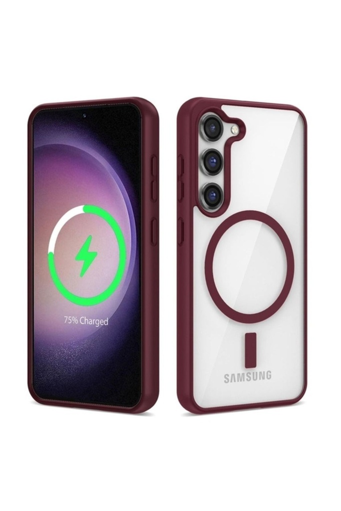 Samsung Galaxy S22 Plus Uyumlu Kılıf M-safe Wireless Şarj Özellikli Silikon Zore Ege Kapak