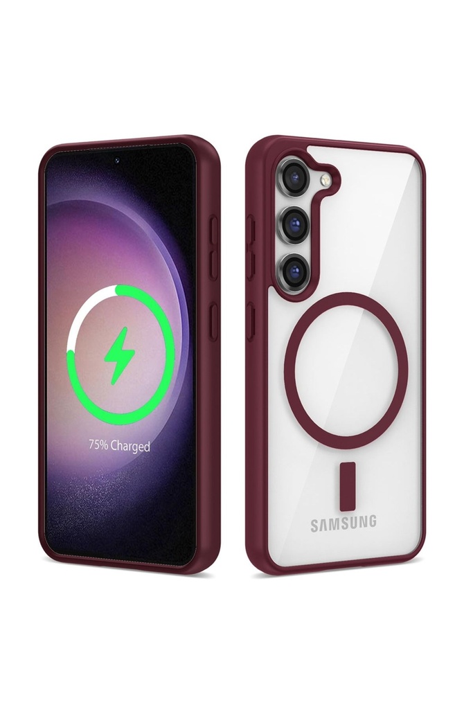 Samsung Galaxy S23 Uyumlu Kılıf M-safe Wireless Şarj Özellikli Silikon Zore Ege Kapak