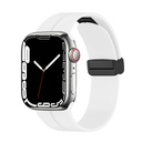 Apple Watch 42mm Uyumlu Kordon Silikon Metal Mıknatıslı Toka Zore KRD-84 Kayış