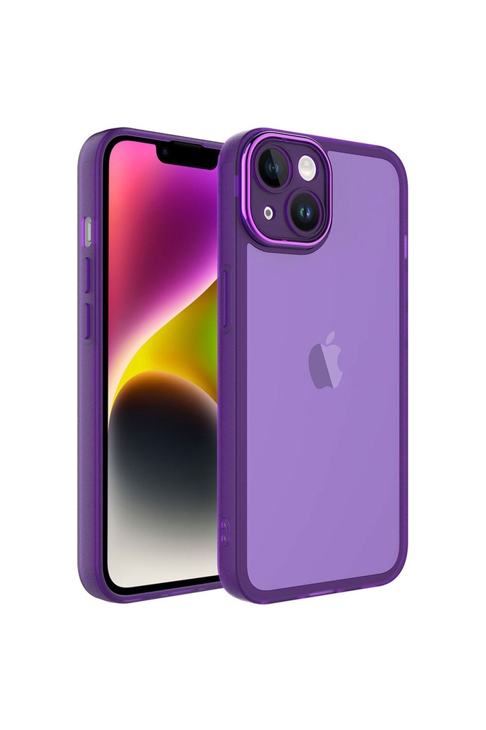 Apple iPhone 14 Uyumlu Kılıf Kamera Korumalı Transparan Zore Post Kapak