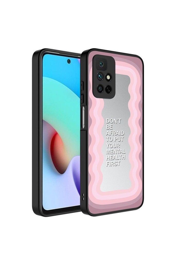 Xiaomi Redmi 10A Uyumlu Kılıf Aynalı Desenli Kamera Korumalı Parlak Zore Mirror Kapak