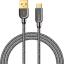 Recci RS02C Smart Power-Off Serisi Hızlı Şarj Özellikli USB-A To Type-C Kablo 1M