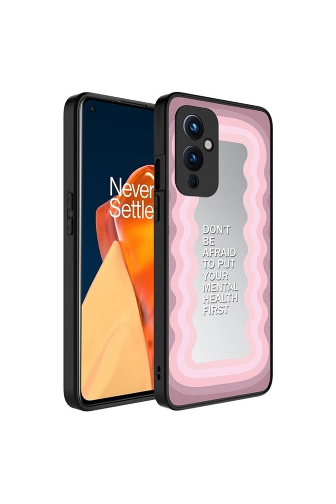OnePlus 9 Uyumlu Kılıf Aynalı Desenli Kamera Korumalı Parlak Zore Mirror Kapak