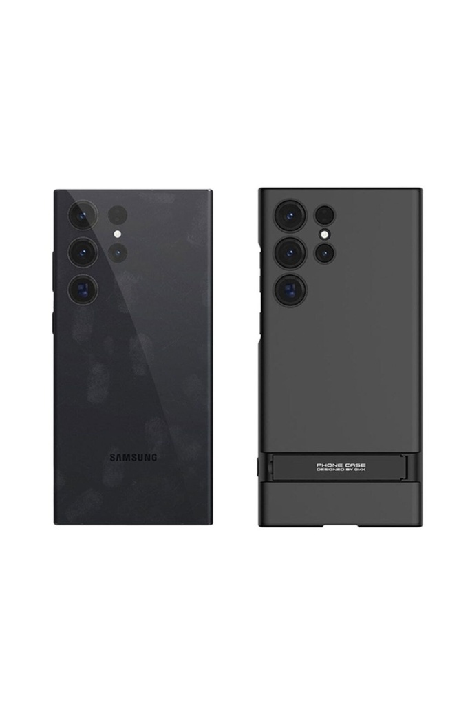 Samsung Galaxy S23 Ultra Uyumlu Kılıf Zore Kamera Korumalı Dikey Standlı Ays Kapak