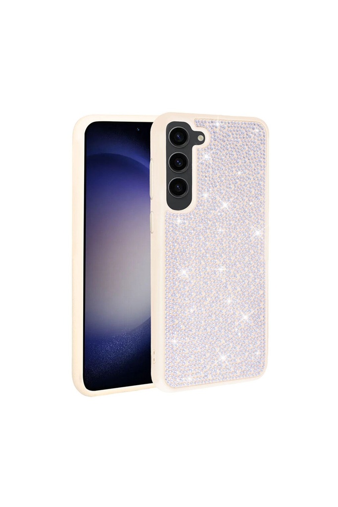 Samsung Galaxy S23 Plus Uyumlu Kılıf Parlak Taşlı Tasarım Zore Ston Kapak