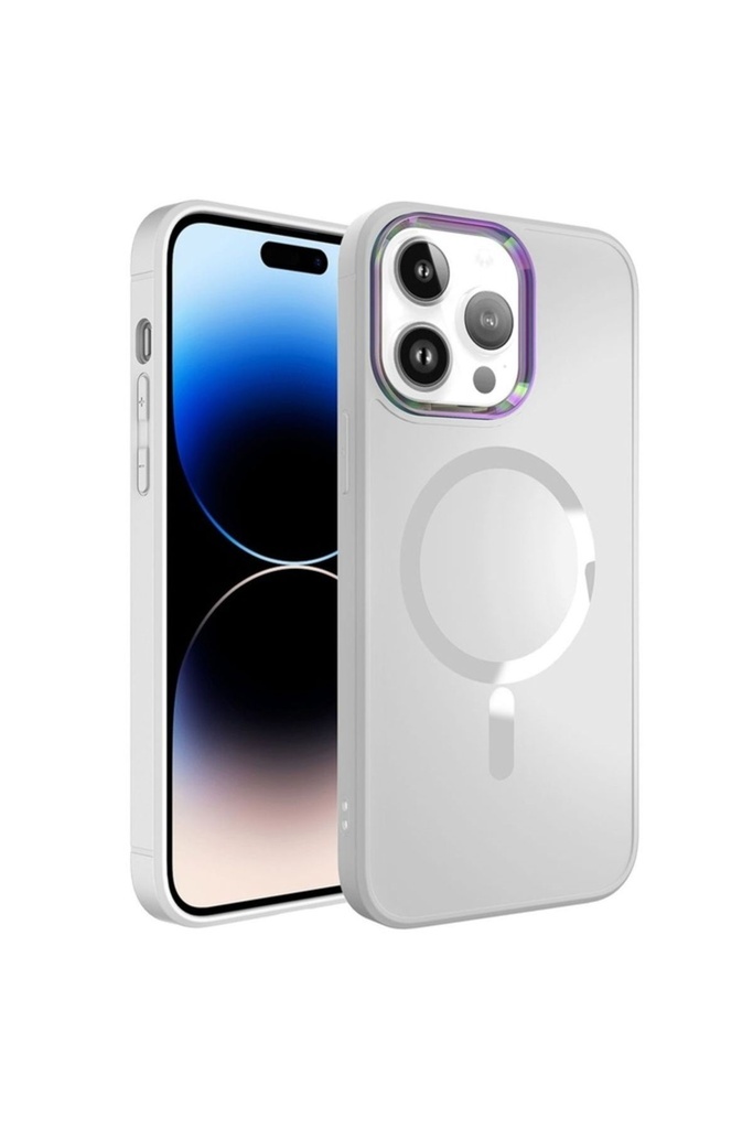 Apple iPhone 14 Pro Uyumlu Kılıf M-safe Wireless Şarj Özellikli Zore Stil Kapak