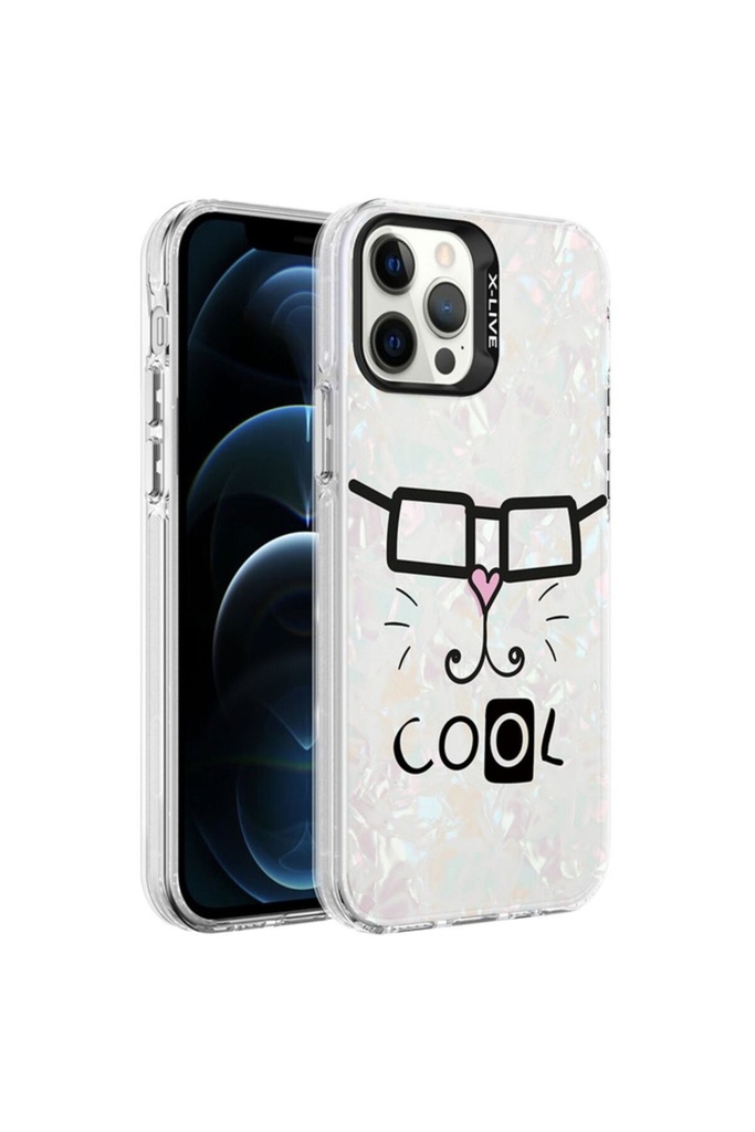 Apple iPhone 12 Pro Uyumlu Kılıf Mermer Desenli Zore Marbello Kapak