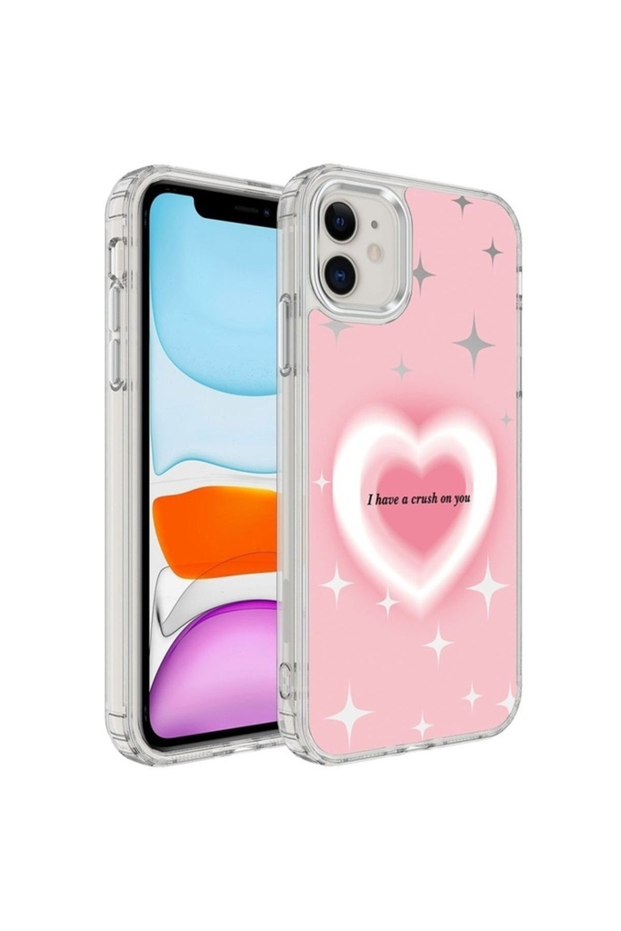 Apple iPhone 12 Uyumlu Kılıf Airbagli Parlak Tasarımlı Zore Mimbo Kapak