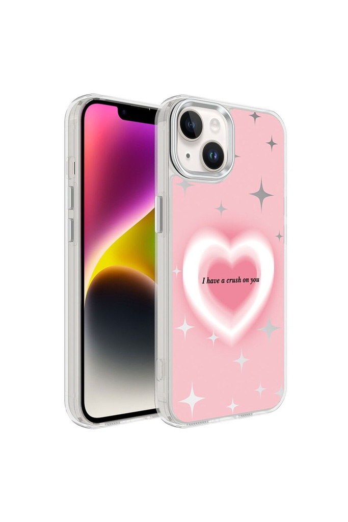 Apple iPhone 13 Uyumlu Kılıf Airbagli Parlak Tasarımlı Zore Mimbo Kapak
