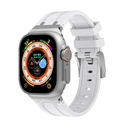 Apple Watch 42mm Uyumlu Kordon Silikon Metal Tokalı Soft Yüzey Zore KRD-89 Kayış