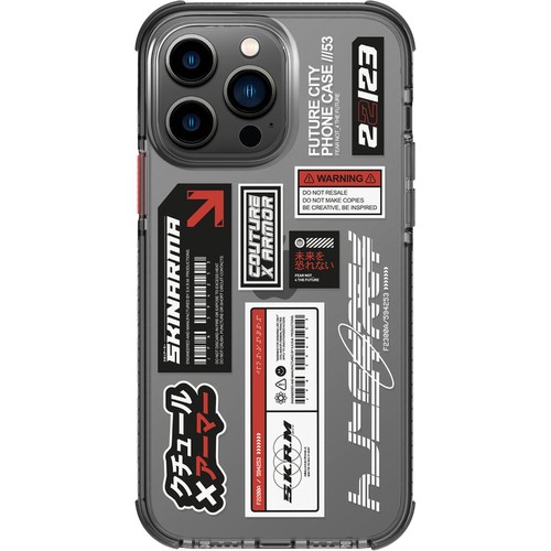 Apple iPhone 14 Pro Uyumlu Kılıf SkinArma Şeffaf Desenli Airbag Tasarımlı Taito Kapak