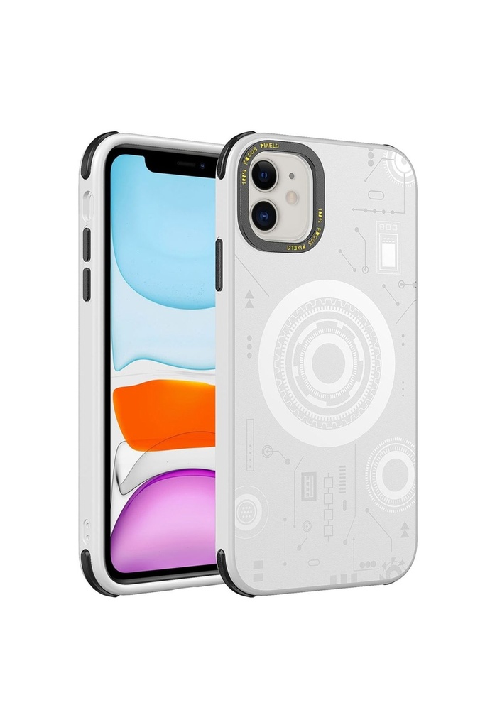 Apple iPhone 12 Uyumlu Kılıf Zore Wireless Şarj Özellikli Desenli Hot Kapak