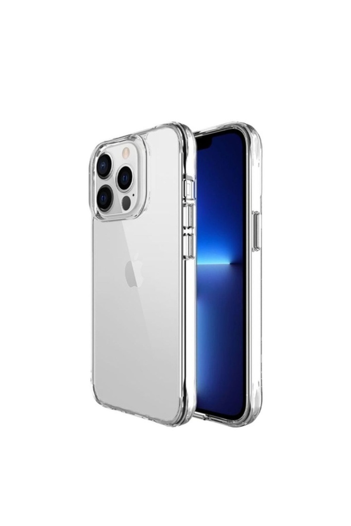 Apple iPhone 13 Pro Max Uyumlu Kılıf Zore Şeffaf Ultra İnce Airbag Tasarımlı Okka Kapak