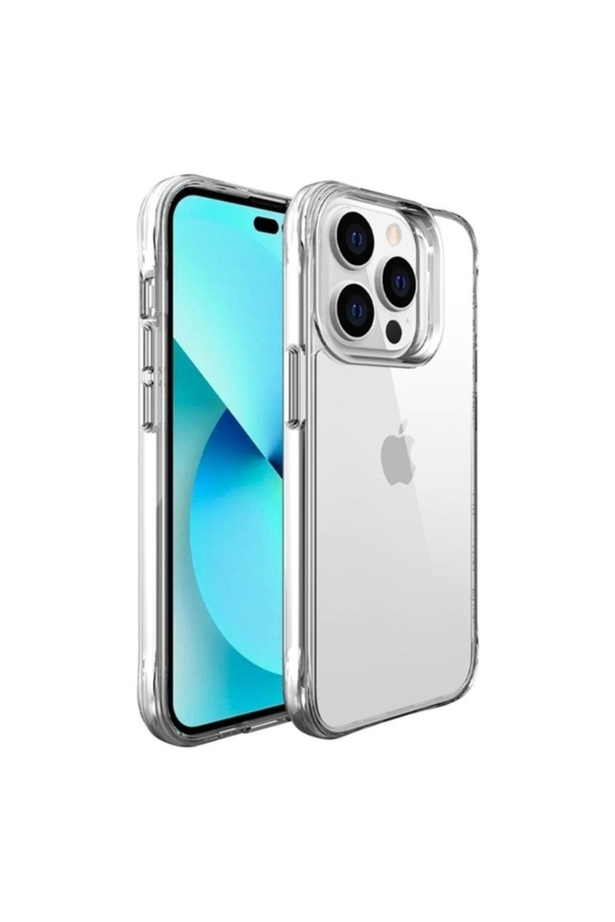 Apple iPhone 14 Pro Uyumlu Kılıf Zore Şeffaf Ultra İnce Airbag Tasarımlı Okka Kapak