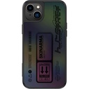 Apple iPhone 14 Uyumlu Kılıf SkinArma Holografik Tasarımlı Standlı Deri Görünümlü Kira Kobai Kapak