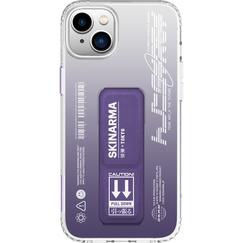 Apple iPhone 14 Plus Uyumlu Kılıf SkinArma Standlı Şeffaf Tasarımlı Taihi Kobai Kapak