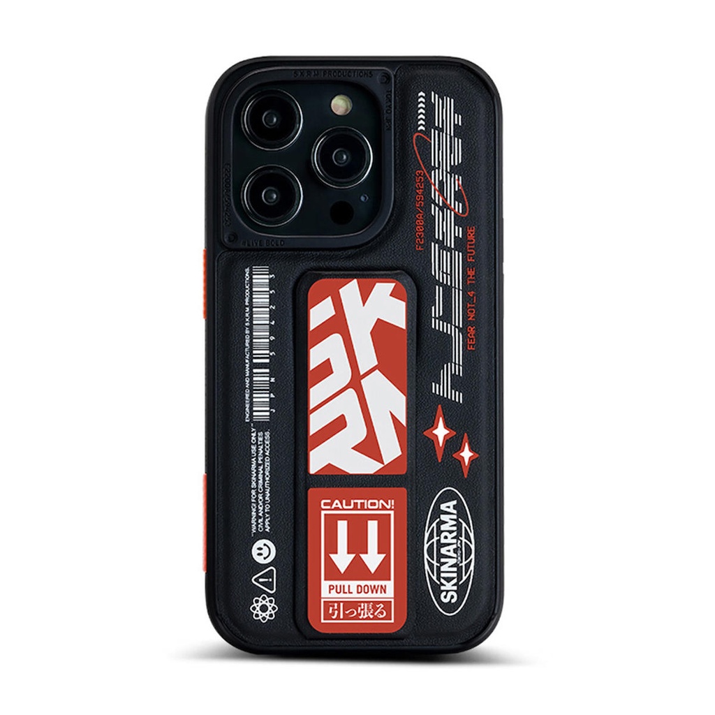 Apple iPhone 14 Pro Uyumlu Kılıf SkinArma Standlı Deri Görünümlü Akarui Kapak