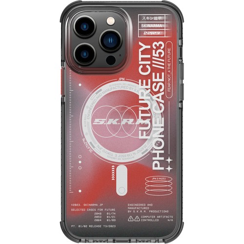 Apple iPhone 14 Pro Max Uyumlu Kılıf SkinArma Şeffaf Airbag Tasarımlı M-safe Şarj Özellikli Shorai Kapak