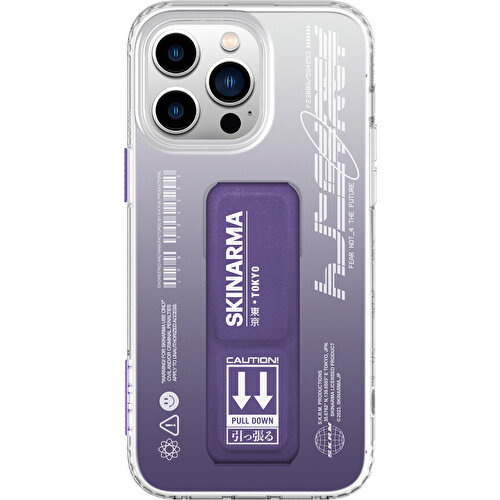 Apple iPhone 14 Pro Uyumlu Kılıf SkinArma Standlı Şeffaf Tasarımlı Taihi Kobai Kapak