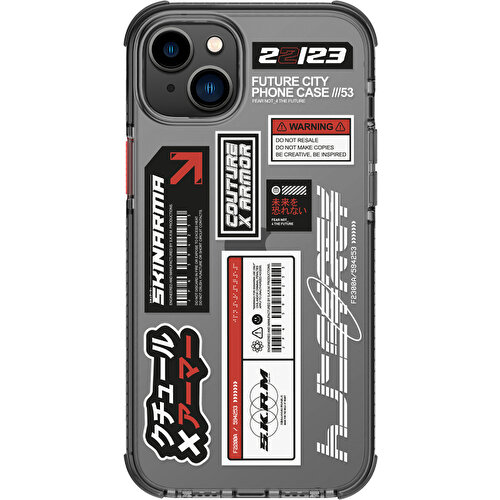 Apple iPhone 14 Uyumlu Kılıf SkinArma Şeffaf Desenli Airbag Tasarımlı Taito Kapak