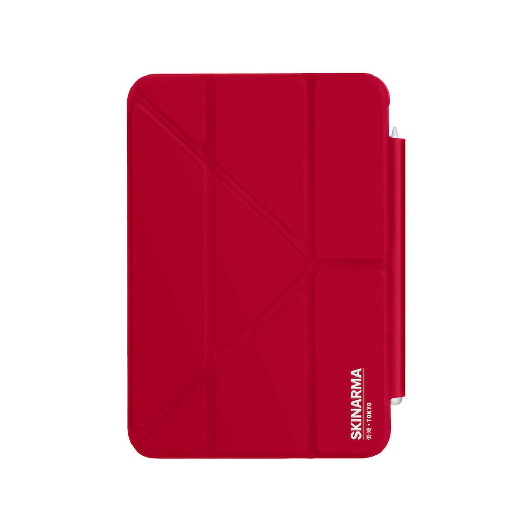 Apple iPad Air 10.9 2020 (4.Nesil) Uyumlu Kılıf SkinArma Kalemlikli Arkası Şeffaf Standlı Magnetik Taihi Sora Kılıf