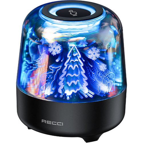 Recci RSK-W20 Magic Forest Serisi TF/AUX/USB Hi-Fi RGB Işıklı Wireless Bluetooth 5.0 Speaker Hoparlör 1200mAh
