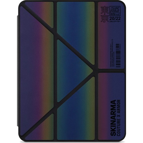 Apple iPad Pro 11 2021 (3.Nesil) Uyumlu Kılıf SkinArma Holografik Tasarımlı Arkası Şeffaf Çıkarılabilir Magnetik Kira Kobai Kılıf