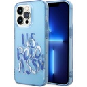 Apple iPhone 14 Pro Uyumlu Kılıf U.S. POLO ASSN. Renkli Grafiti Baskılı Dizayn Kapak