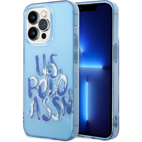 Apple iPhone 14 Pro Max Uyumlu Kılıf U.S. POLO ASSN. Renkli Grafiti Baskılı Dizayn Kapak