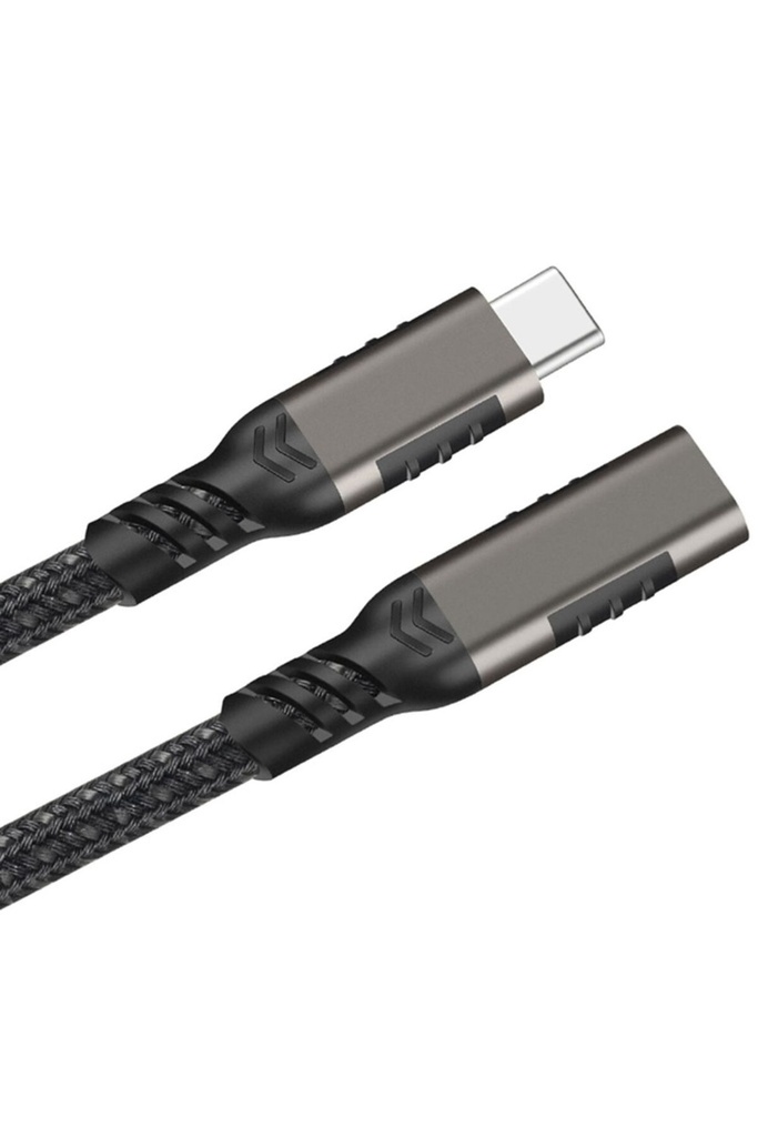 Qgeem Extension USB3.2 Type-C PD Uzatma Kablosu 100W 20Gbps 4K@60Hz 0.2 Metre