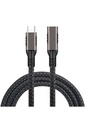 Qgeem Extension USB3.2 Type-C PD Uzatma Kablosu 100W 20Gbps 4K@60Hz 2 Metre