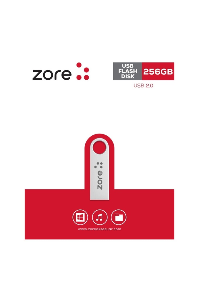Zore Metal Usb Flash Disk 256GB