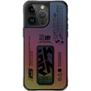 Apple iPhone 15 Pro Max Uyumlu Kılıf SkinArma Holografik Tasarımlı Standlı Deri Görünümlü Kira Kobai Kapak