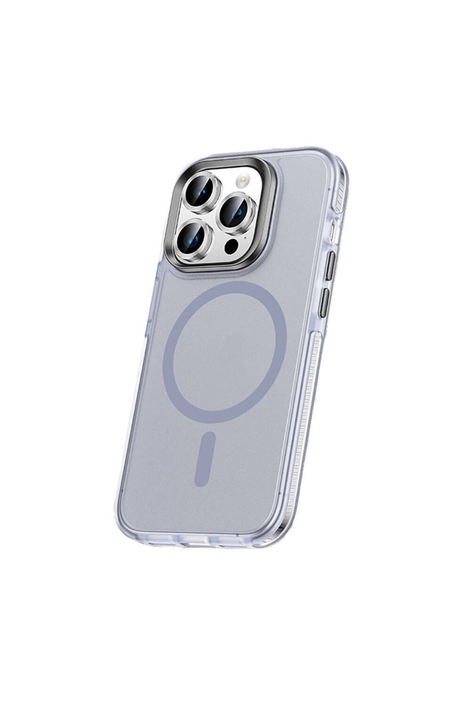 Apple iPhone 15 Pro Max Uyumlu Kılıf Airbagli M-safe Wireless Şarj Özellikli Lens Koruyuculu Zore Klaptika Kapak