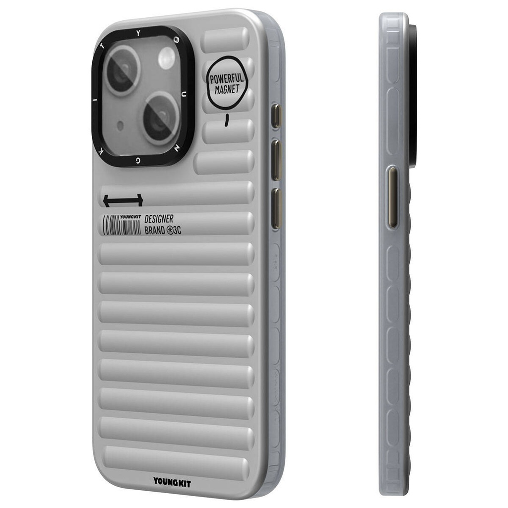 Apple iPhone 15 Uyumlu Kılıf Mat Renkli Tasarım YoungKit Original Serisi Kapak