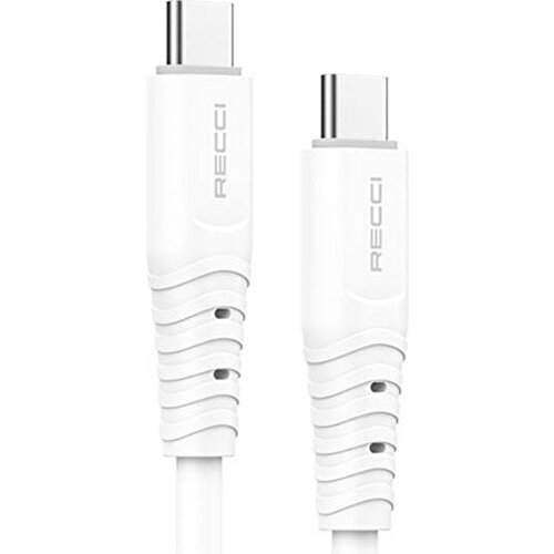 Recci RTC-P09CC Silicone Serisi 65W Hızlı Şarj Özellikli Type-C To Type-C PD Kablo 1.5M
