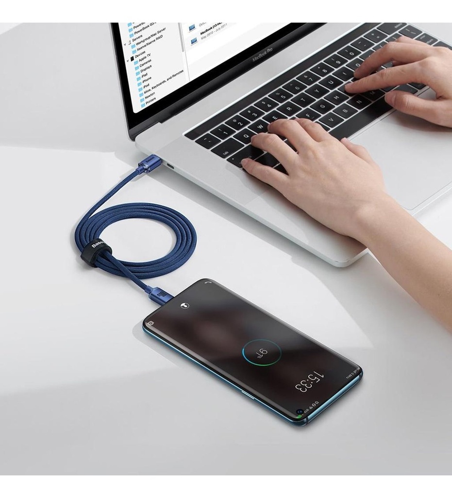 Baseus Crystal Shine Serisi 100W 120cm Type C to Type C Hızlı Şarj Data Kablosu