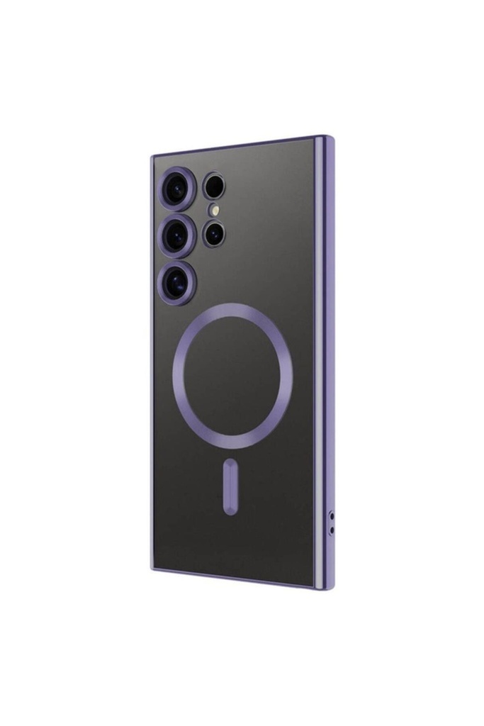 Samsung Galaxy S24 Ultra Uyumlu Kılıf Kamera Korumalı M-safe Wireless Şarj Özellikli Zore Demre Kapak