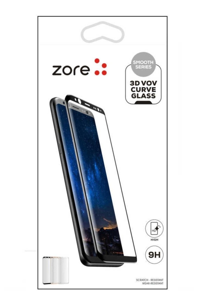 Samsung Galaxy S8 Uyumlu Zore 3D Vov Curve Glass Ekran Koruyucu