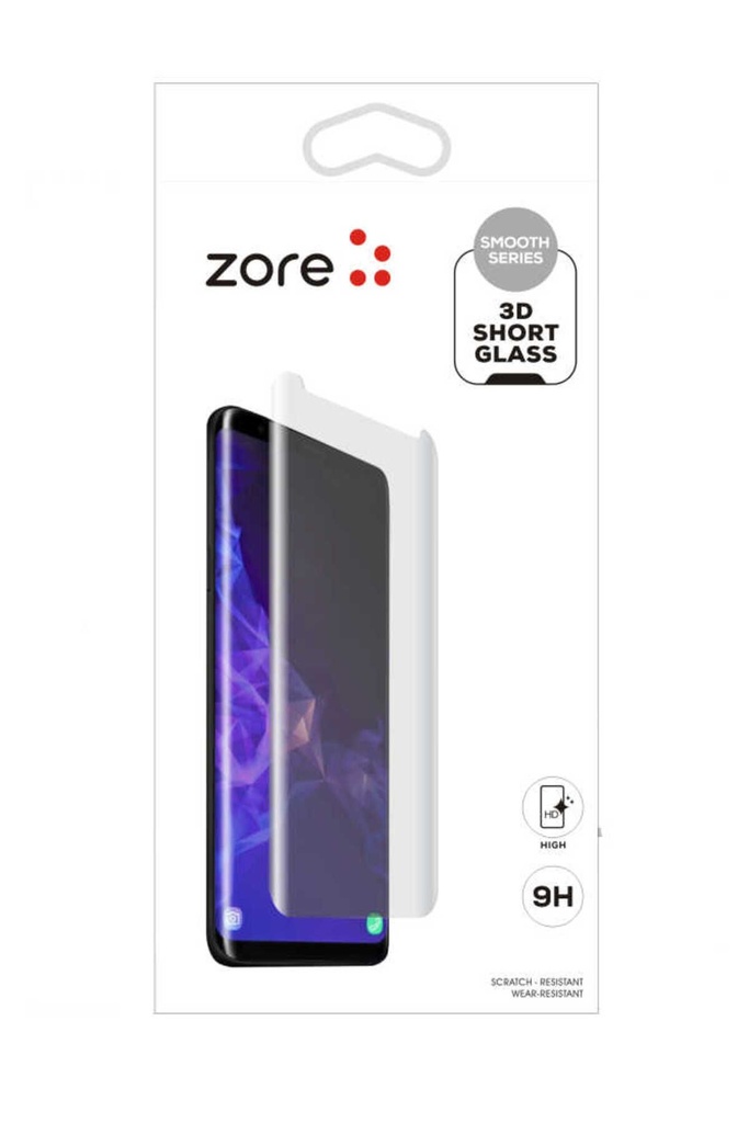 Samsung Galaxy S9 Uyumlu Zore 3D Short Glass Ekran Koruyucu