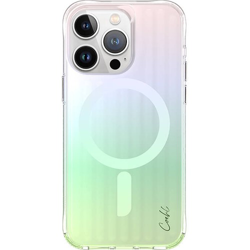 Apple iPhone 15 Pro Uyumlu Kılıf M-safe Şarj Özellikli Parlayan Arka Yüzey Coehl Linear Kapak